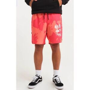 Stance Athletic Complex Hybrid Shorts Men Pink Wash Size XL